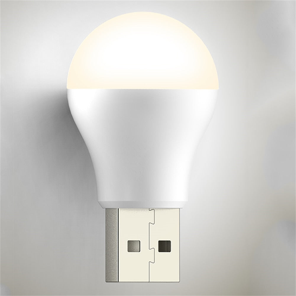 USB Plug Small Round Night Light