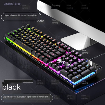 Carving K500 Wired Keyboard - luminous desktop computer accessories (Color Options)