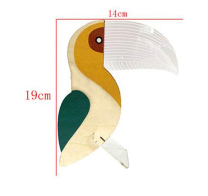 Wooden & Acrylic LED Decorative Light - (Variants) Pelican, Whale, Peacock, Wolf