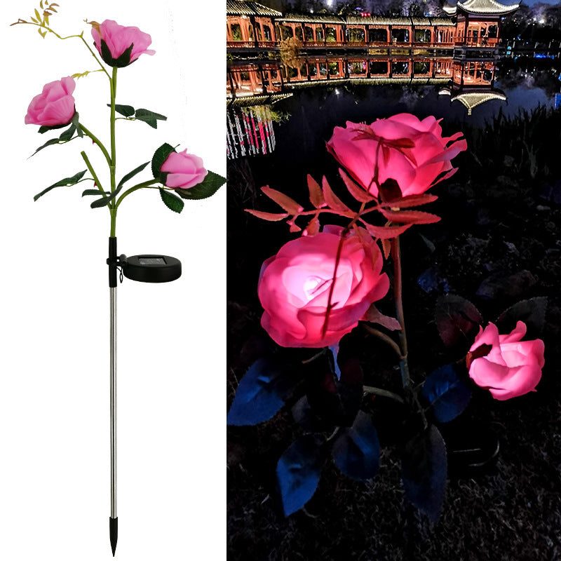 LED Flower Solar Lamp