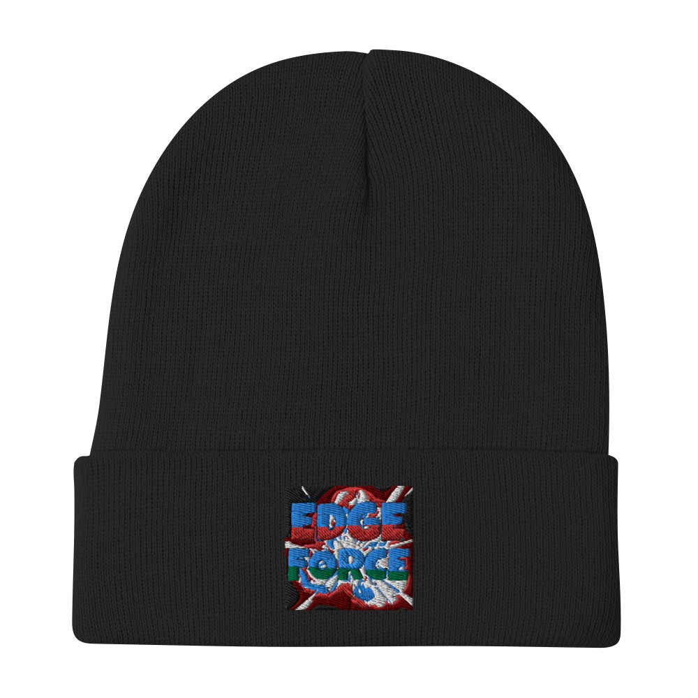 EdgeForce Embroidered Beanie - Red White & Blue