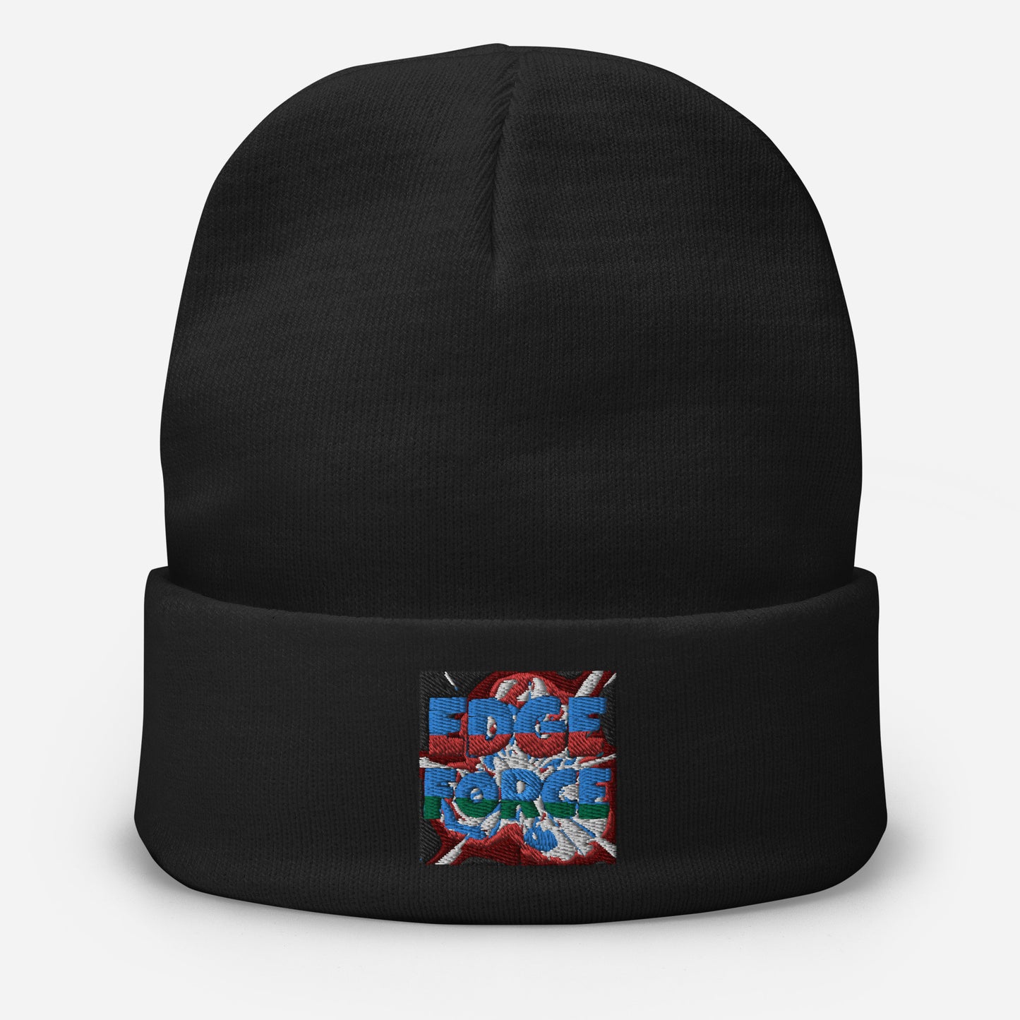 EdgeForce Embroidered Beanie - Red White & Blue