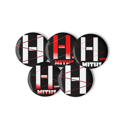 HustleSmiths Set of pin buttons