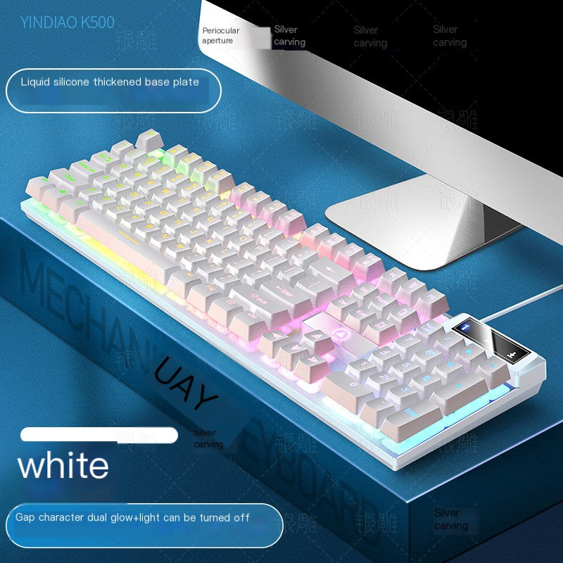 Carving K500 Wired Keyboard - luminous desktop computer accessories (Color Options)