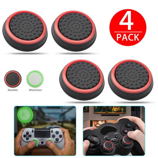 4PCS Slim Silicone Analog Thumbstick Grips Cover For Xbox PS3/PS4/PS4 (2 Colors)