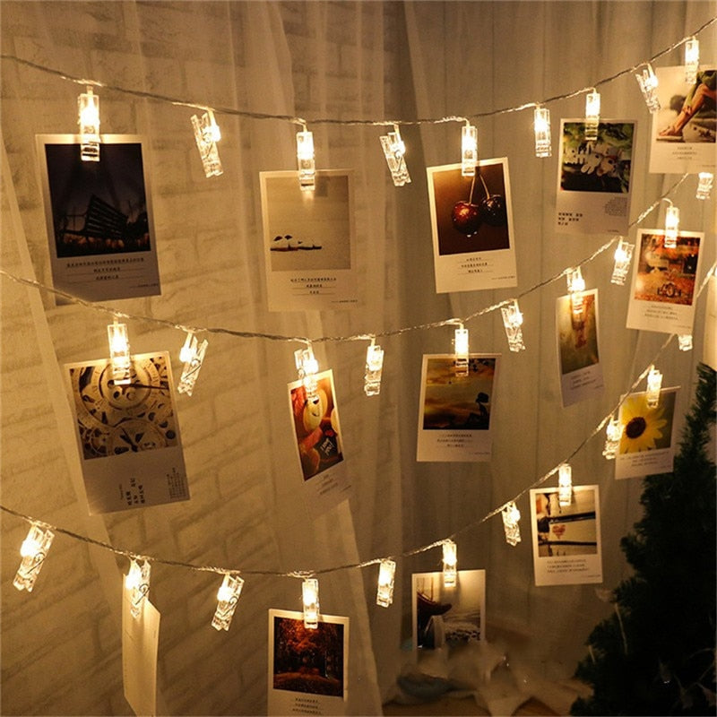 Photo Clip Holder LED String Lights