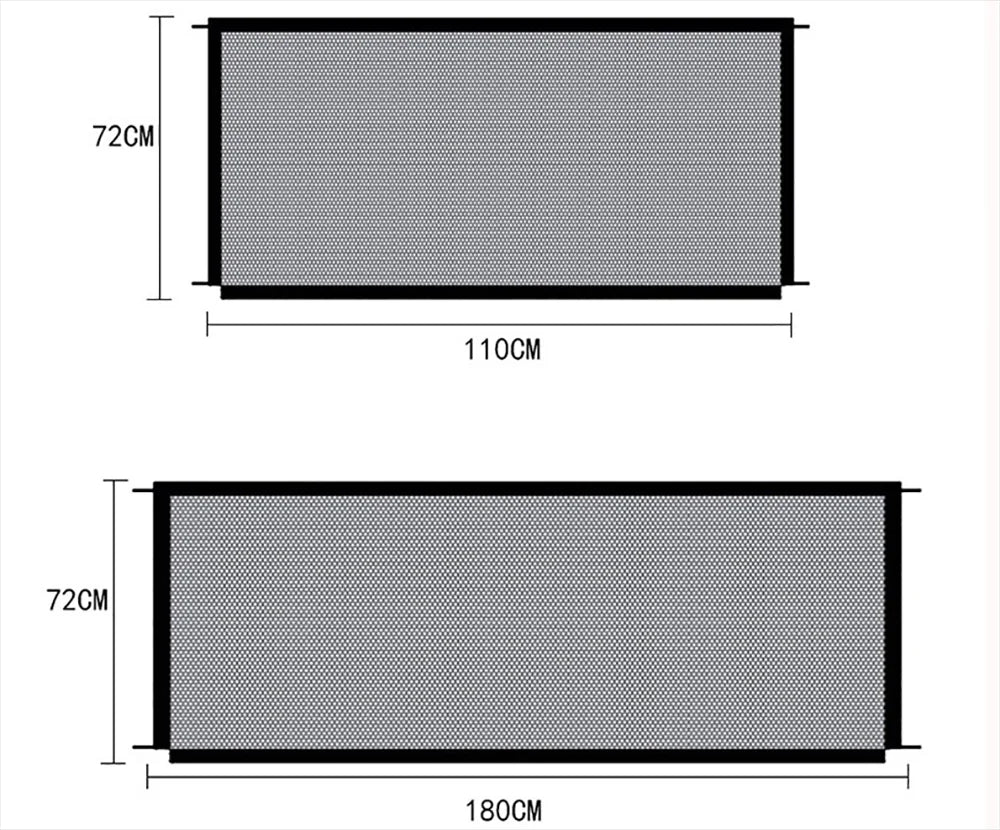 Pet Gate Mesh Barrier Safety Fence.