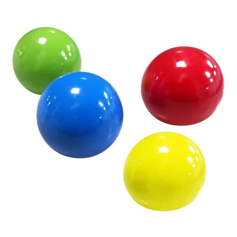 Sticky Balls Throw At Ceiling Decompression Ball Sticky Squash Ball Suction Decompression Toy Sticky Target Ball Children's Toy