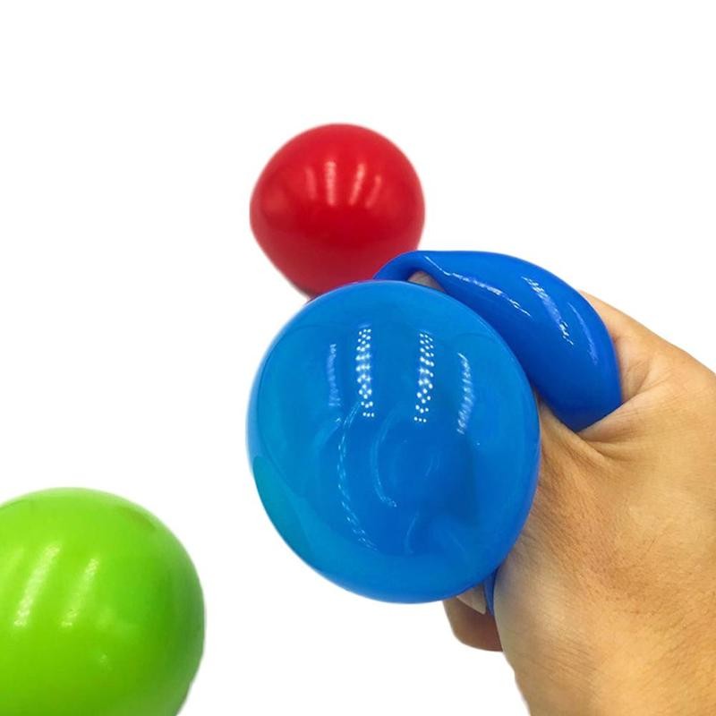 Sticky Balls Throw At Ceiling Decompression Ball Sticky Squash Ball Suction Decompression Toy Sticky Target Ball Children's Toy