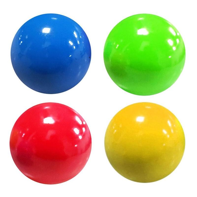 Sticky Balls Throw At Ceiling Decompression Ball Sticky Squash Ball Suction Decompression Toy Sticky Target Ball Children's Toy